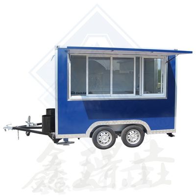 Outdoor Street Food Cart for BBQ Pizza Burger Ice Cream Coffee Electric Caravan Trailer