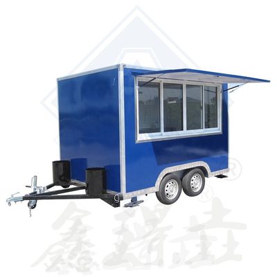 Outdoor Street Food Cart for BBQ Pizza Burger Ice Cream Coffee Electric Caravan Trailer