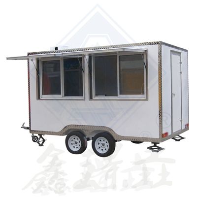 Outdoor Street Food Cart for BBQ Pizza Burger Ice Cream Coffee Electric Caravan Trailer