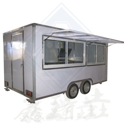 Galvanized Steel Street Food Car with All-Inclusive Interior and Snacks Included