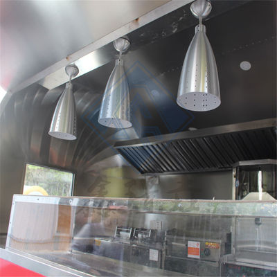 Stainless Steel/Galvanized Sheet/Aluminum Food Truck with Single/Double Axles and Good