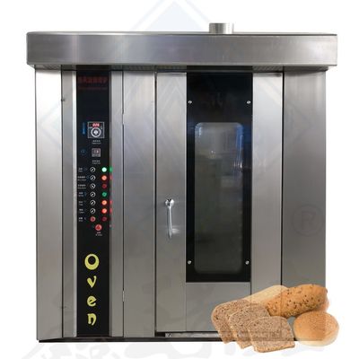 Food Industry Equipment 32 Trays Rotary Oven to Cook Chicken with Steam Technology