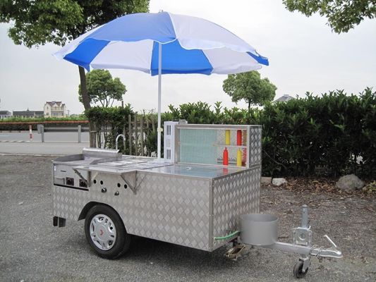 Street Food Grill Food Truck with Machinery Function selling food Raw material Corn