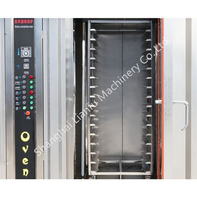 Competitive Professional Gas Rotary Oven with 100kg/h Production Capacity and 32 Tray