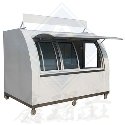 Machinery Function Food Service Trailer Cart for Drivable Funky Bubble Tea Work Station