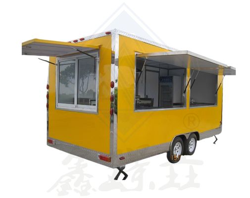 Snacks Dumpling Mobile Food Cart with Full Kitchen and Seating Video Technical Support