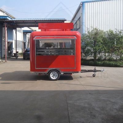 Snacks Dumpling Mobile Food Cart with Full Kitchen and Seating Video Technical Support