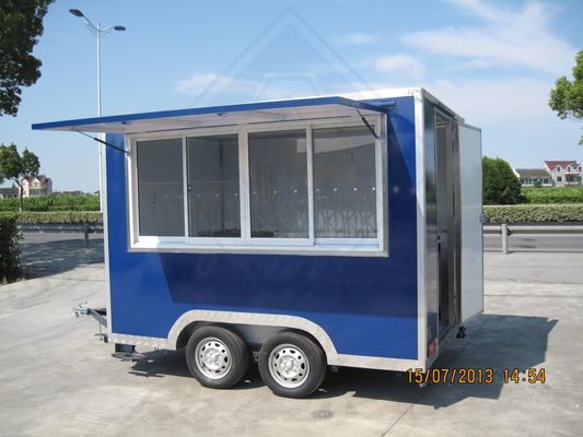 Snacks Dumpling Mobile Food Cart with Full Kitchen and Seating Video Technical Support