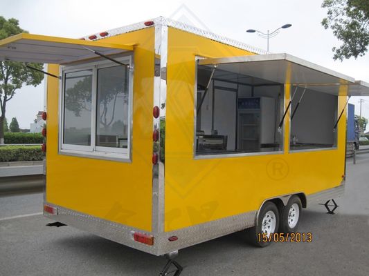 Fully Equipped Kitchen Chinese Food Mobile Cart Customized for Vending Snack Function