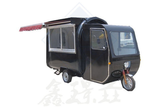 Outdoor Street Vending Food Truck with Gas Grill on Galvanized Steel Motorcycle