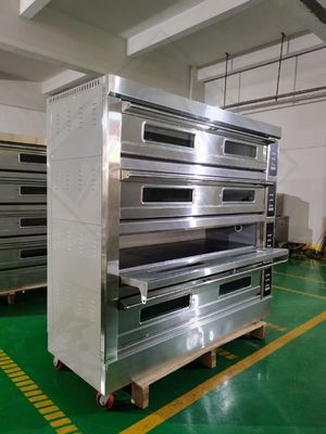 300KG Output Bread Baking Gas 3 Deck 9 Trays Oven for Industrial Bread Production