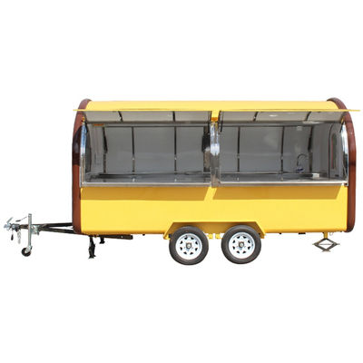 1000kg Capacity Bus Food Truck with Galvanized Steel Material and Awning Lock Door Latch
