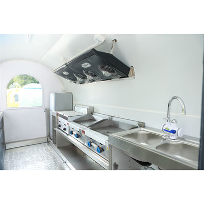 1000kg Capacity Bus Food Truck with Galvanized Steel Material and Awning Lock Door Latch