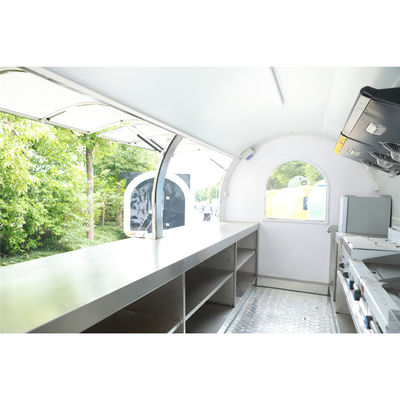 1000kg Capacity Bus Food Truck with Galvanized Steel Material and Awning Lock Door Latch