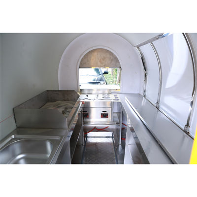 1000kg Capacity Bus Food Truck with Galvanized Steel Material and Awning Lock Door Latch