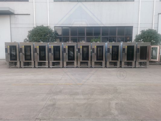 8 Trays Rotary Convection Oven for Bakery Automation Energy Electricity Gas Baking