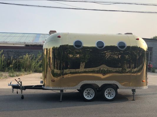 Stainless Steel Insulated Mobile Food Truck with Tempered Glass and Electric Motorbike