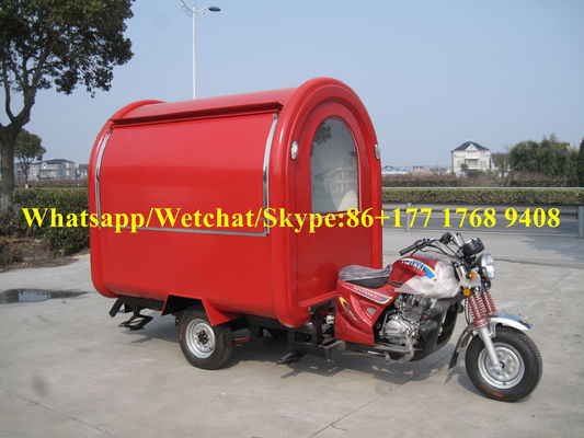 Mobile Coffee Bike Serving Cart in with Construction and Functionality