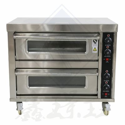 Soybean Material 2 Layer Deck Oven and Mixer Conveyor Pizza Oven for Bakery Equipment