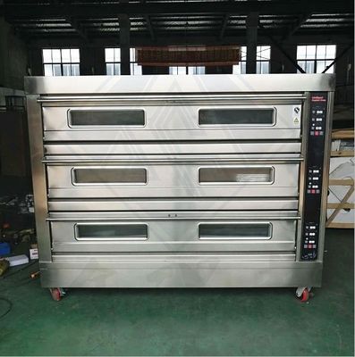 Soybean Material 2 Layer Deck Oven and Mixer Conveyor Pizza Oven for Bakery Equipment