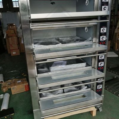 Soybean Material 2 Layer Deck Oven and Mixer Conveyor Pizza Oven for Bakery Equipment