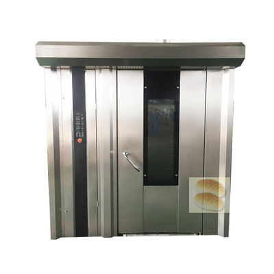 Food Baking Machine Kitchen Bakery 32 Rotary Rack Oven Diesel Fully Automatic Gas Electric