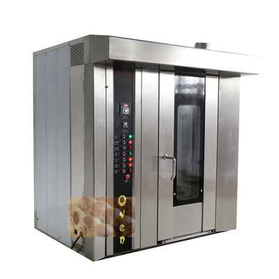 Food Baking Machine Kitchen Bakery 32 Rotary Rack Oven Diesel Fully Automatic Gas Electric