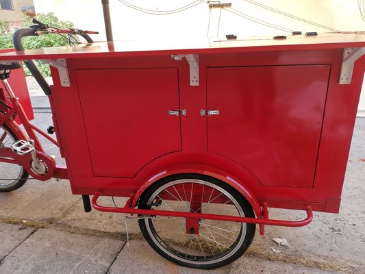 Long Service Life Milk Tea Juice Beverage Bicycle Cart for Snack Food Mobile Food Cart