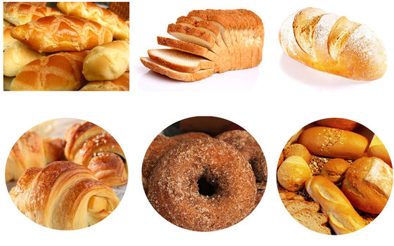 Food Beverage 1800*2000*2200 Electric Gas Diesel Automatic 16/32 Rotary Oven Baking Bread Making Machine Line