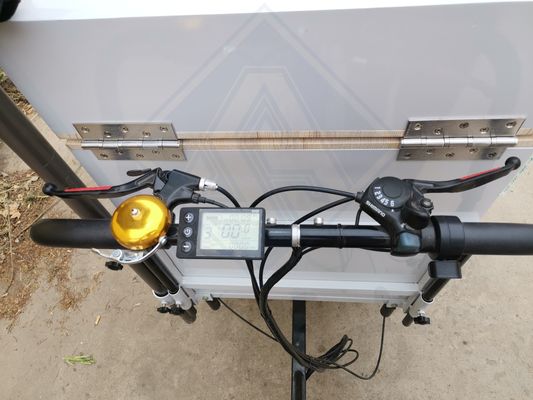 Outdoor Street Vending Long Service Life Food Cart Bike with Roof and Mobile