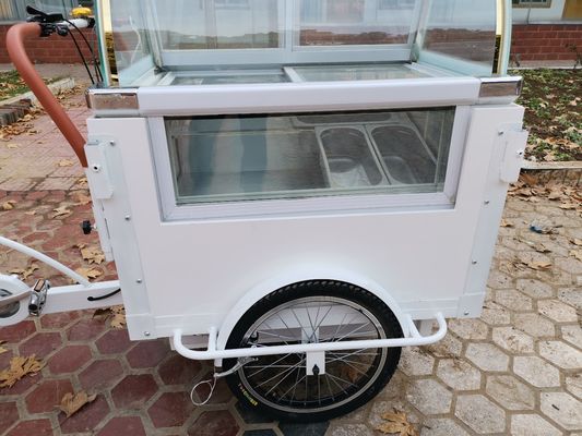 Vending Snack Movable Street Ice Cream Display Bicycle Cart Mobile Food Cart