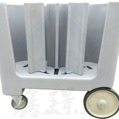 Modern Design Food Cart with Chafing Dish and Adjustable Plastic Plate Trolley Cart