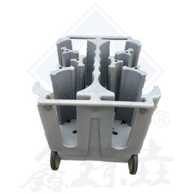 Modern Design Food Cart with Chafing Dish and Adjustable Plastic Plate Trolley Cart