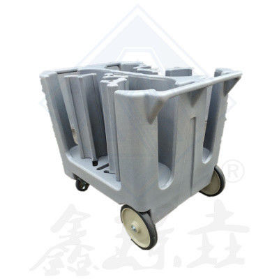 Modern Design Food Cart with Chafing Dish and Adjustable Plastic Plate Trolley Cart