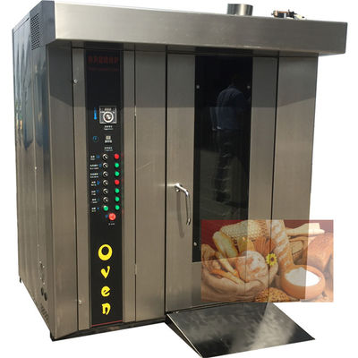 32 Tray Commercial Electric Rotary Oven for Baking 100kg/h Sugar Bread at 52.5KW Power