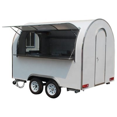 Tow Bar Trailer Tornado Potato Motorized Food Cart for Snack Vending Machine