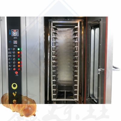 Flour Baking Oven Machine with Steam Function Electric Gas Rotary Oven 16/32/64 Trays