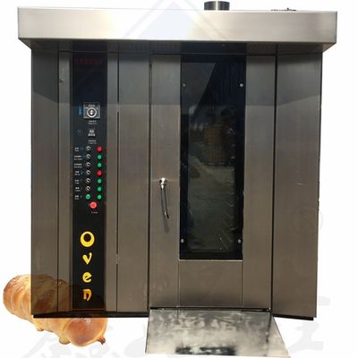 Flour Baking Oven Machine with Steam Function Electric Gas Rotary Oven 16/32/64 Trays