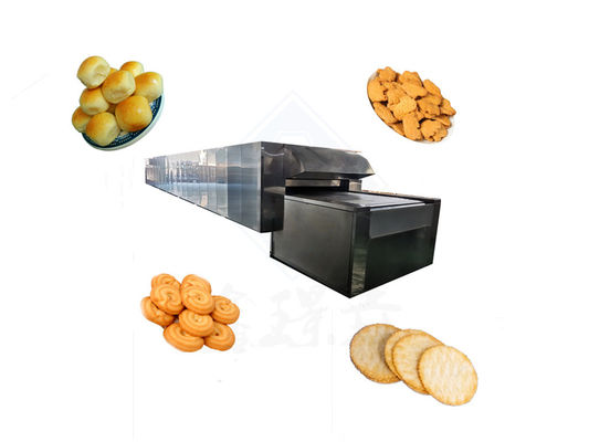 Easy to Operate Tunnel Oven for Baking Perfect Bread and Cake in Stainless Steel