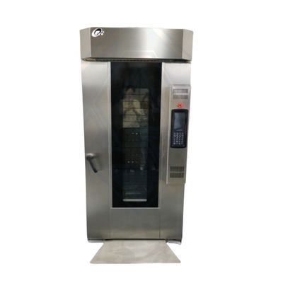 10 trays rotary oven for bakery stainless steel interior energy source electric gas