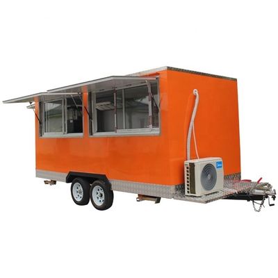 Snack Food Maker Motorized Food Cart 1500kg Towing Van with Tornado Potato and Drinks