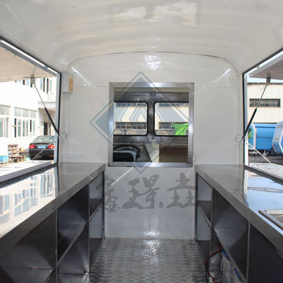 Customized Color Commercial Double Axle Ice Cream Snack Drinks Fully Equipment Food Truck