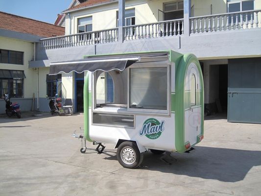 Fast Concession Mobile Food Trailer with Full Kitchen Galvanized Steel and 200set