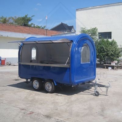 Fast Concession Mobile Food Trailer with Full Kitchen Galvanized Steel and 200set
