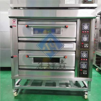 3 Deck 6 Trays 9 Trays Proofer Gas Deck Oven for Baking Milk in Commercial Pizza Oven