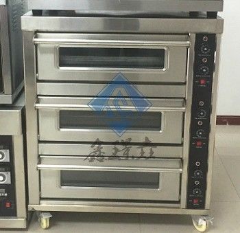3 Deck 6 Trays 9 Trays Proofer Gas Deck Oven for Baking Milk in Commercial Pizza Oven
