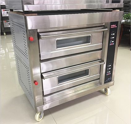 0.1kw Electric Baking Oven For Bread 3 Deck 12 Trays with Timer Control/Bakery Machine