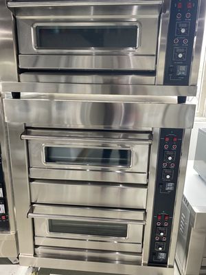 Industrial 3-Deck 9-Tray Stone Deck Bread Baking Oven for Baking Bread Cake Toast