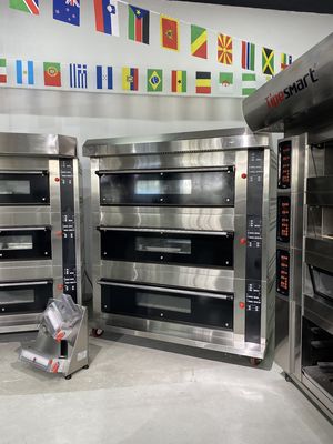 Industrial 3-Deck 9-Tray Stone Deck Bread Baking Oven for Baking Bread Cake Toast