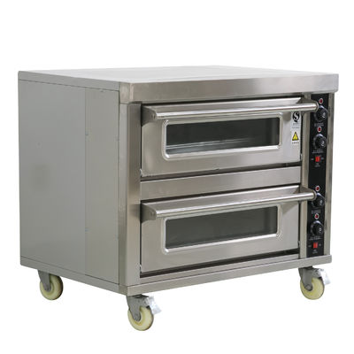 Electric Deck Oven 2 Deck 2 Tray Perfect for Vegetable Processing Plant Application